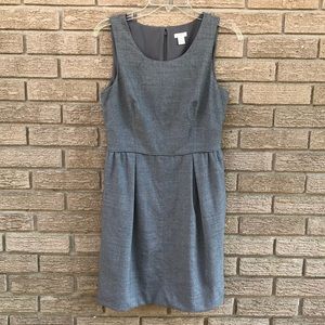 J Crew Grey sleeveless dress with pockets